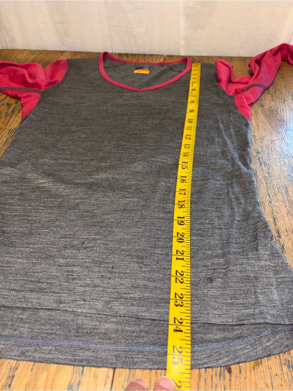 Icebreaker 200 Long-Sleeve Base Layer – Grey & Pink – Size M - Picture 10 of 11